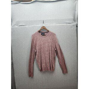Hollister Mens XXL Marled Red Pullover Crew Neck Sweater